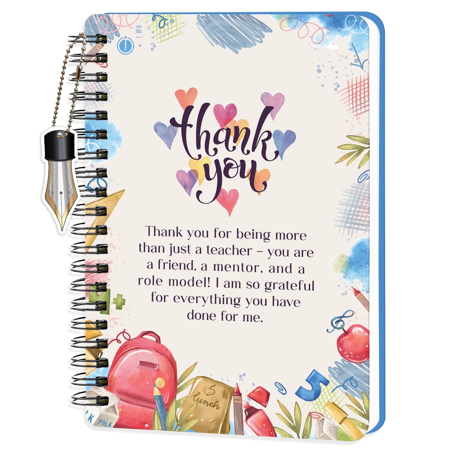Jhingalala Wiro Bound Notebook I A5 Size Spiral Notebook Ruled For Teachers Day Gift I Size 21x15 cm, 80 GSM, 160 Ruled Pages I Wiro Diary Spiral Diary Diary for Teacher (WN-0547)