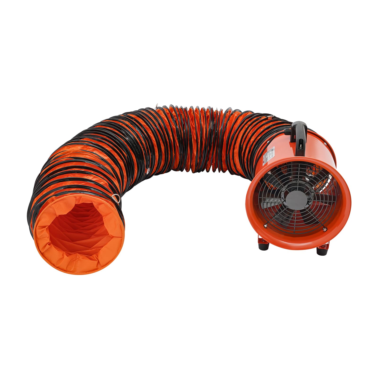 Ventilatore industriale, ventilatore assiale, 3900 m³/h, con tubo da 10 m, portatilità, ventilatore assiale, 79 dB, livello di rumorosità, ventola industriale
