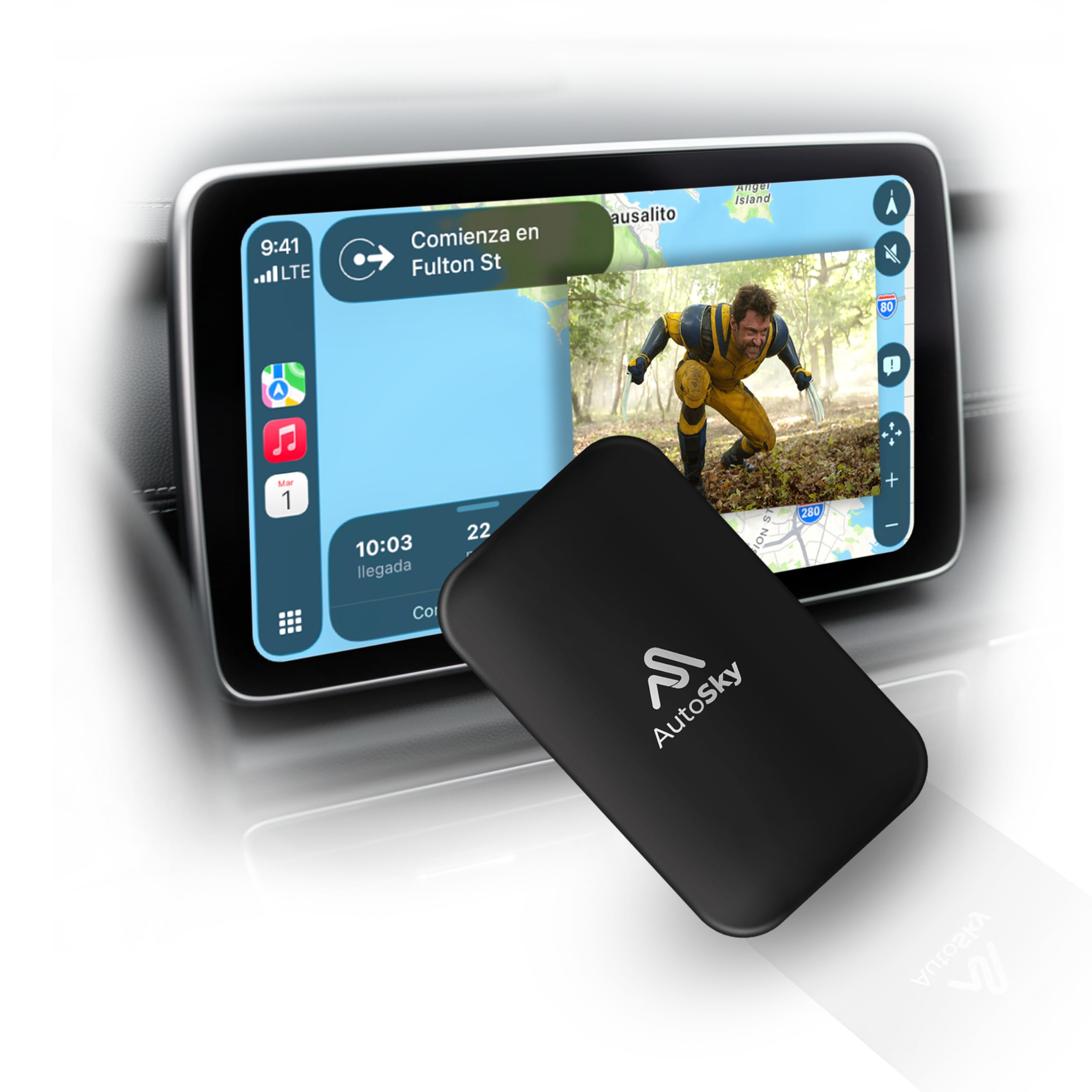 AUTOSKY LITE Box Dual Plus 2026 – Wireless CarPlay & Android Auto Adapter – Dual WiFi Mod…