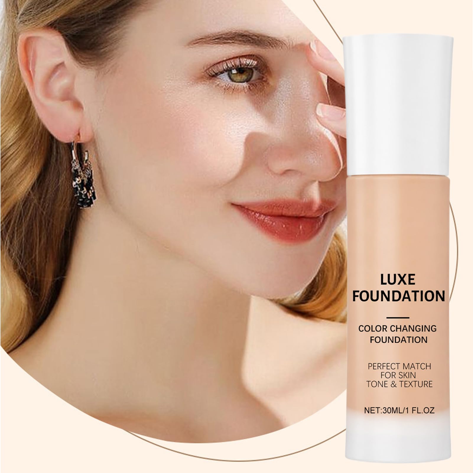 LUXE Base correctora de color inteligente, base que cambia de color, imprimadores faciales de 30 ml, para imperfecciones, belleza, espinillas de la piel, iluminador — view 5