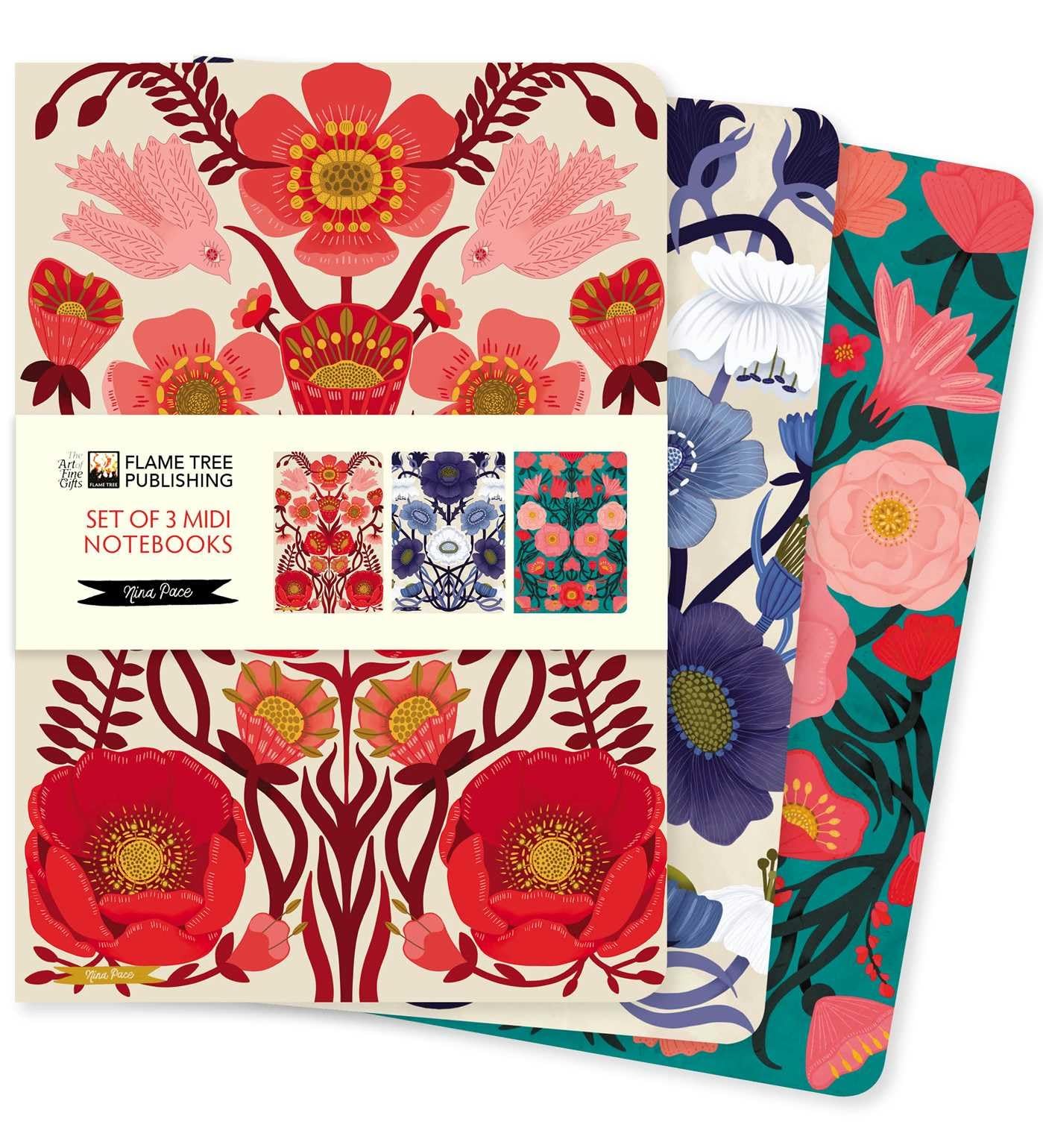 Nina Pace Set of 3 Midi Notebooks (Midi Notebook Collections)