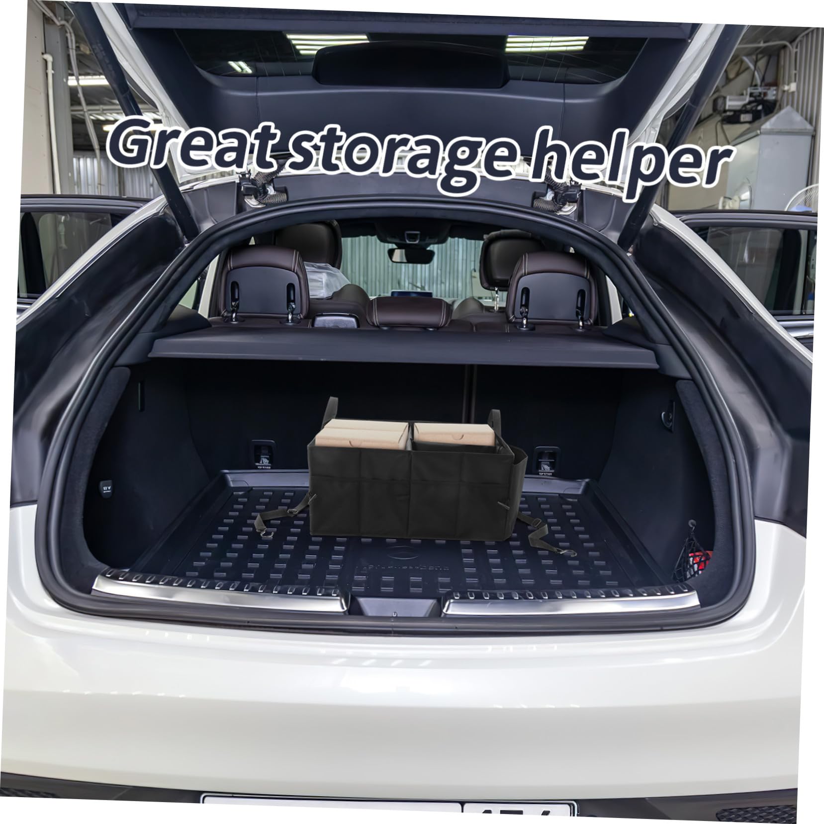 Gatuida Organizer per Baule Veicolo in Poliestere con Scomparti Multipli e Maniglie Rinforzate per Suv e Veicoli 135