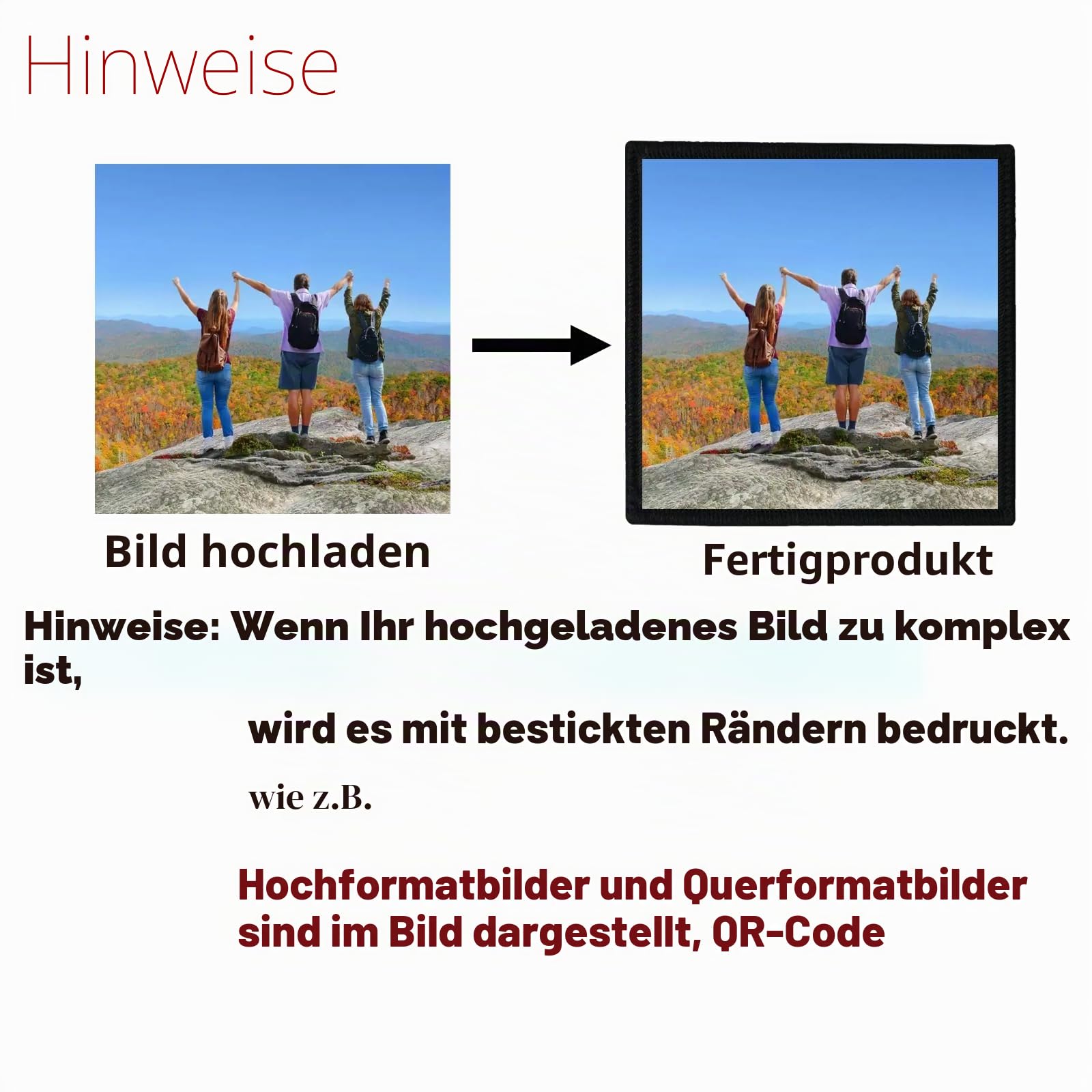 50PCS benutzerdefinierte Stickerei Morale Patches, personalisiertes Logo, Text oder Design Patches für Hüte, Taschen, Jacken und Uniformen mit Klettverschluss, Annähen, Aufbügeln (8cm)