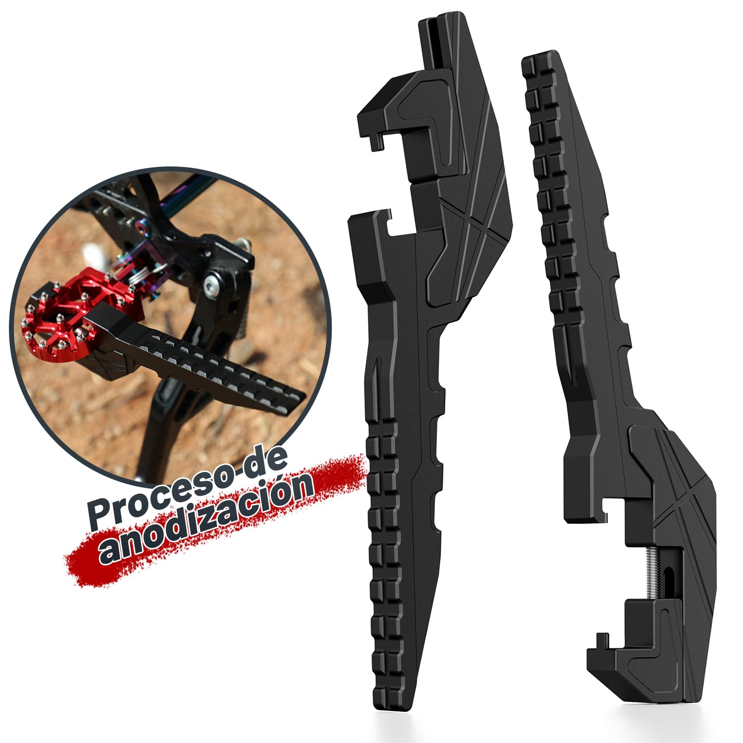 Estriberas Moto Enduro, Reposapies Moto Universales para EXC XC FE WR CRF RMZ Surron Light Bee X/S Talaria XXX X3 X4 MX3 MX4 MX5 TL4000 TL5500 Dirt Pit Bike