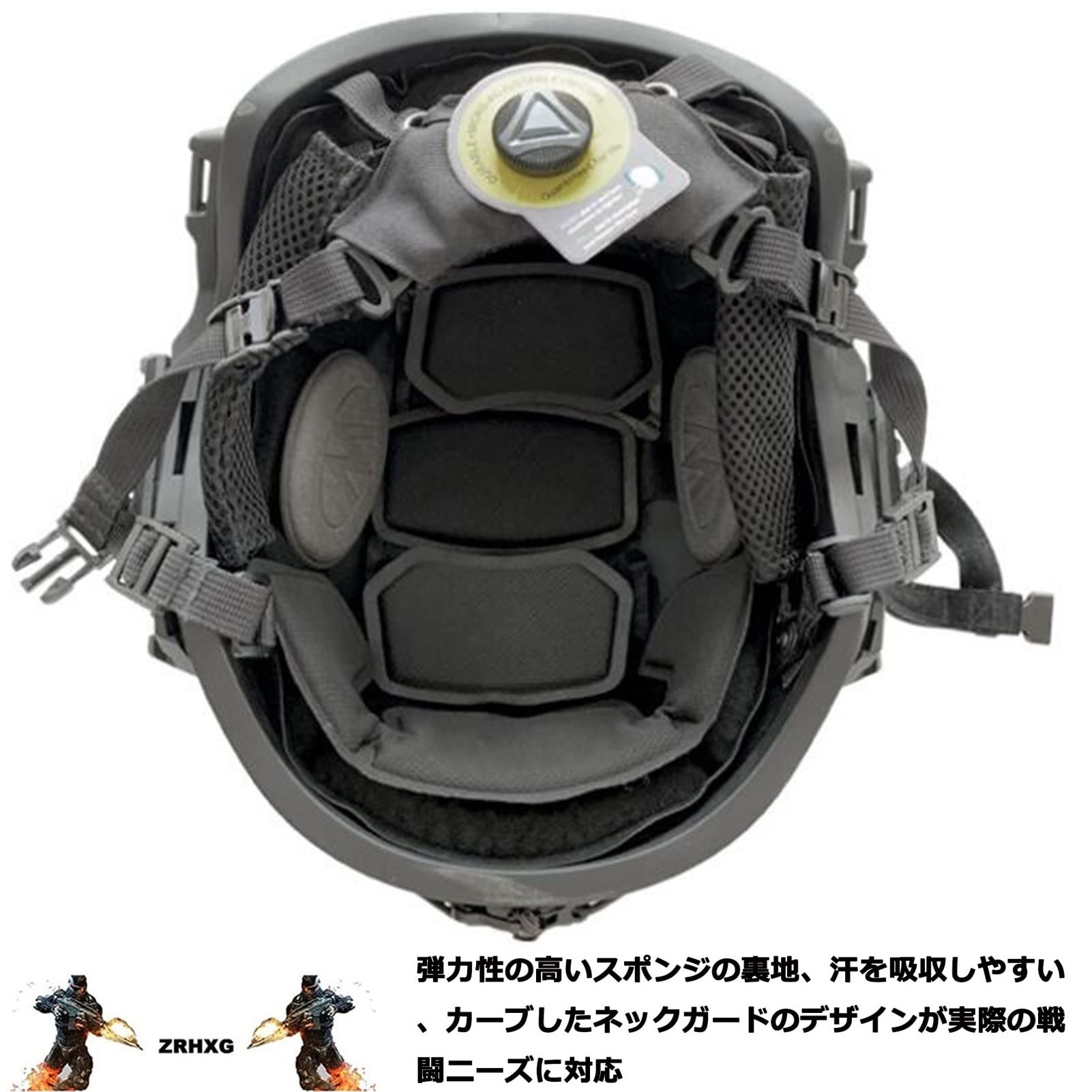 Amazon.co.jp: ケブラー防弾ヘルメット、MICHタクティカルヘルメット