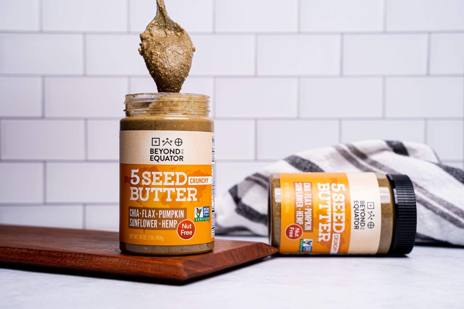 BEYOND THE EQUATOR 5 Seed Butter [Crunchy] Sunflower Seed, Chia Seed