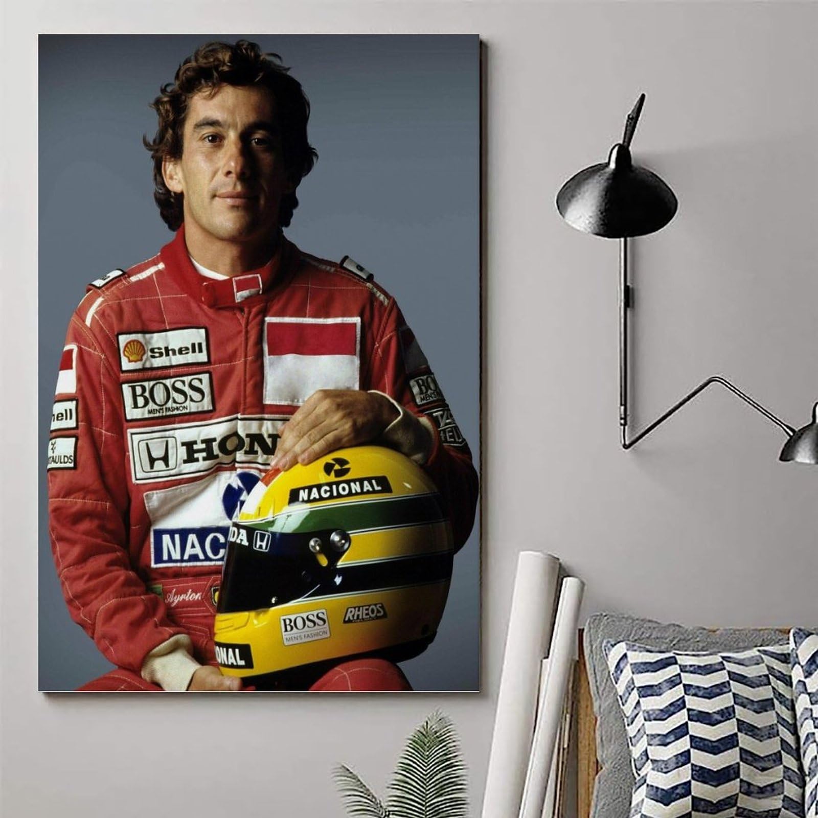 Amazon.co.jp: アイルトン・セナ F1グランプリ キャンバスアート