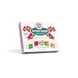 Hazer Baba Turkish Delight Candy with Mixed Nuts & Rose, Lemon, Mint, Vanilla Flavors, Gourmet Snack Box, Traditional, Vegan, Lokum, Loukumi, Delicias Turcas, Halal, Kosher, 4.4oz (125g)