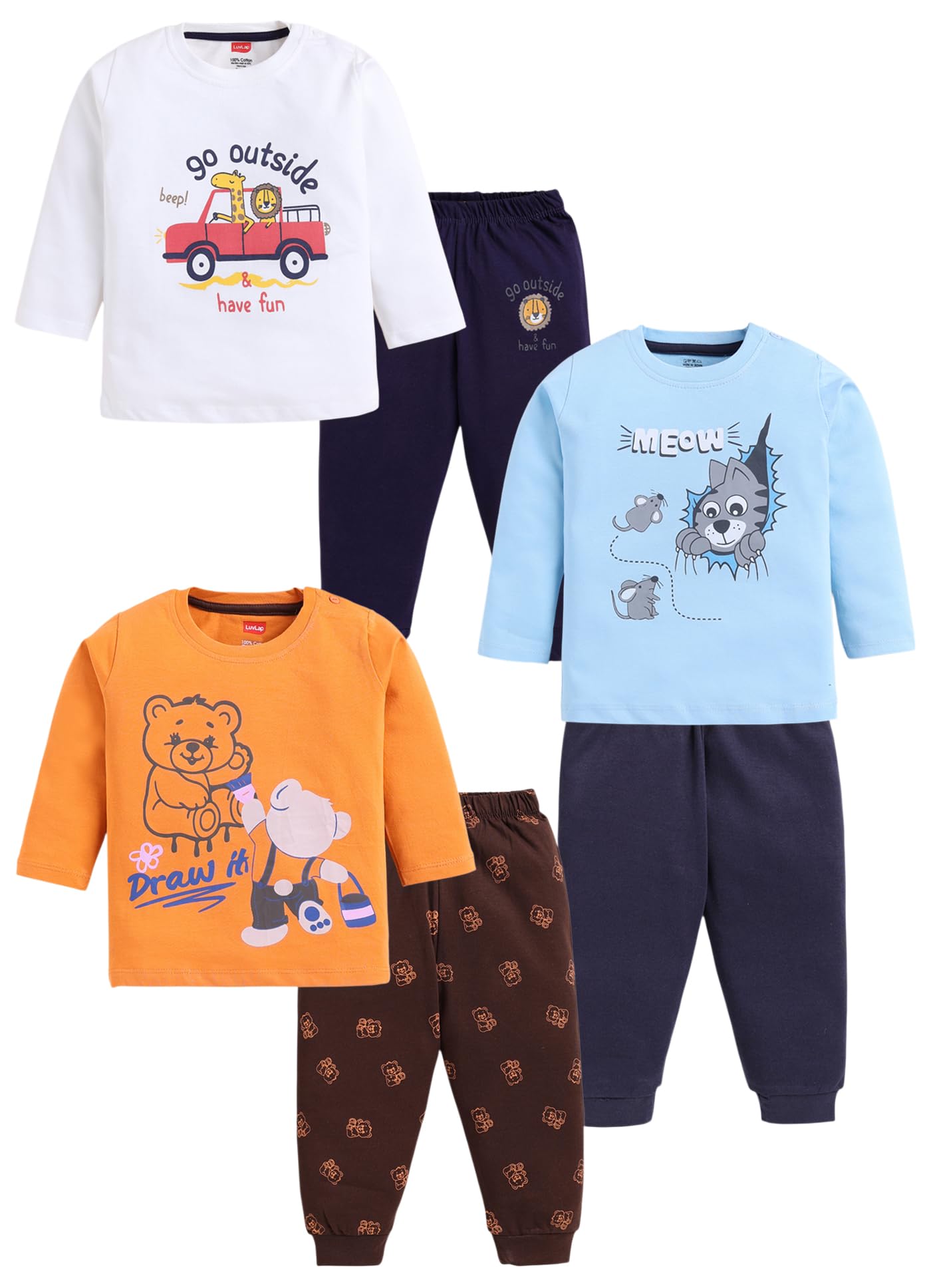 luvlap Baby-Boys Baby and Toddler T-Shirt Set-picture-19
