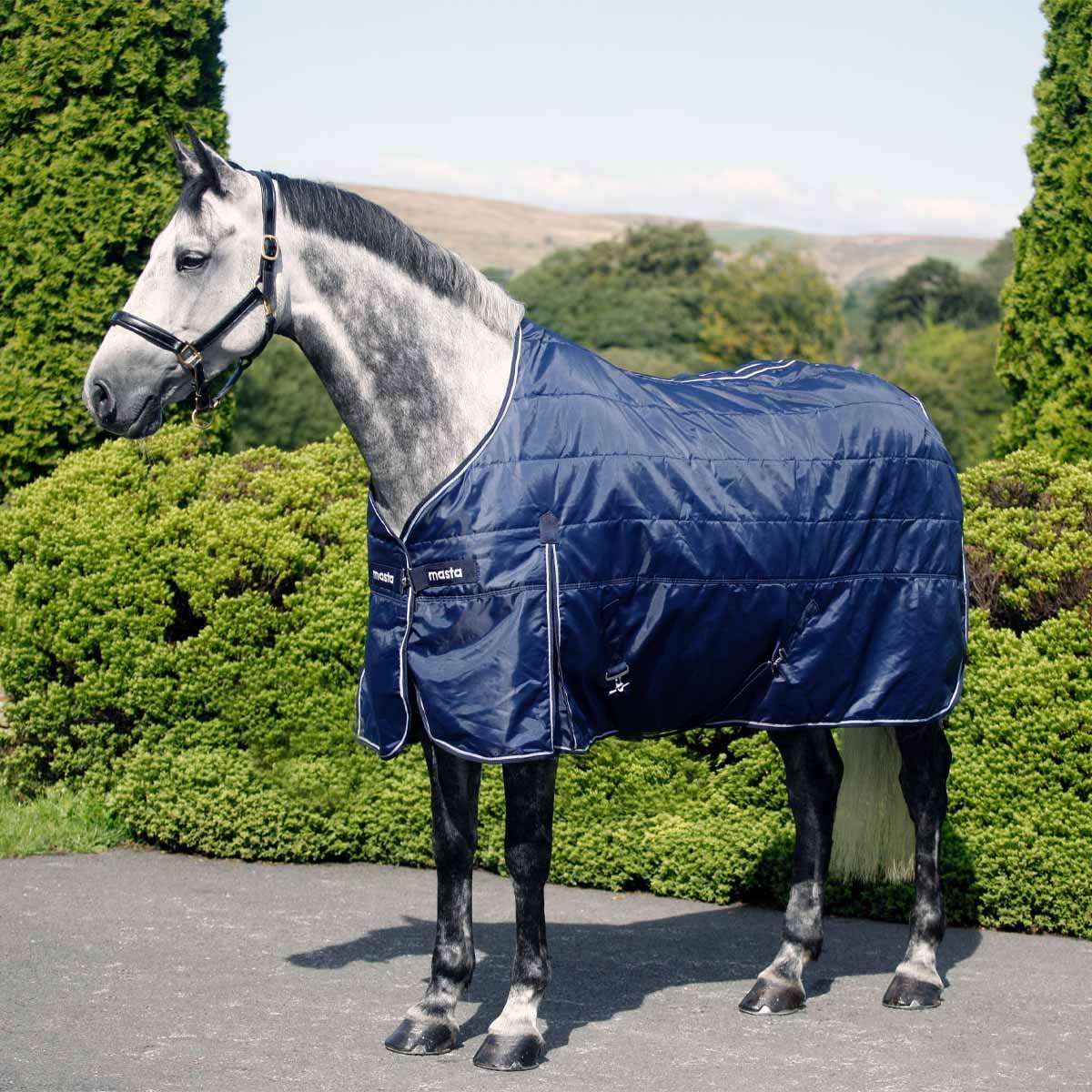 Masta 50g Lightweight Anti-Stick Horse Stable Rug - Navy Blue - 7ft