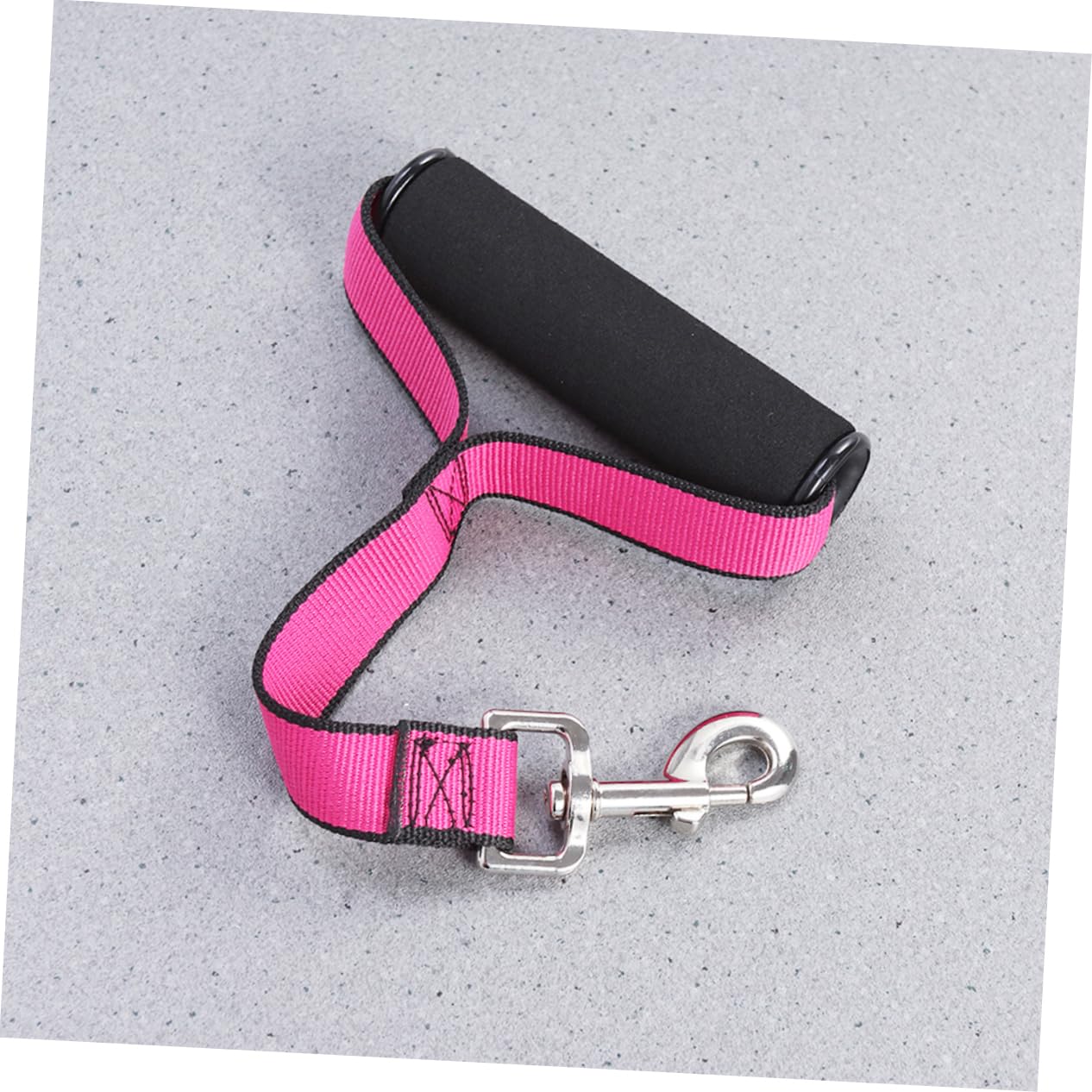 Happyyami Dog Supplies Elastic Short Leash for Training Large Rose Red Pet Accessories for Large Dogs Durable Control Tool for Vet Visits and Walking