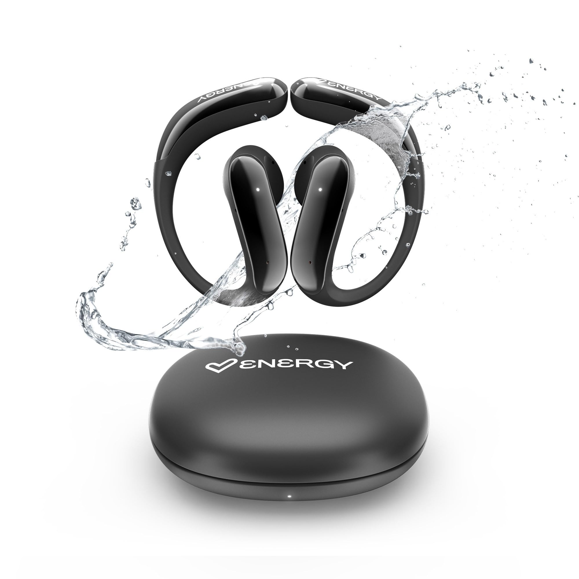 Energy Sistem PulseFit – Écouteurs Bluetooth (True Wireless, Bluetooth 5.4, Securefit, Video-audio, sans délai, batterie 22 heures, résistance à l'eau IPX5, plastique recyclé GRS)