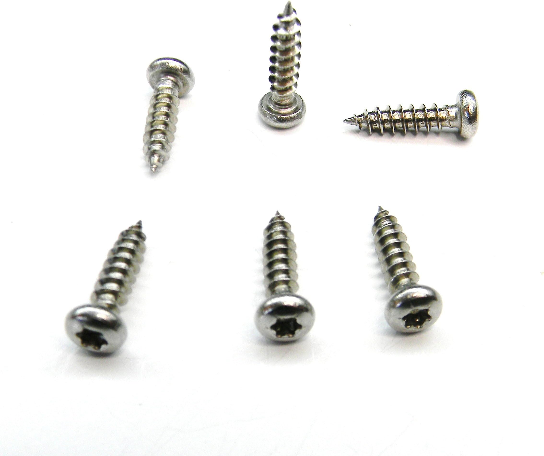 6 Each Headlight Bezel and Ring Torx Screw Kit. Used for 1987 to 2019 Jeep Wrangler YJ TJ JK