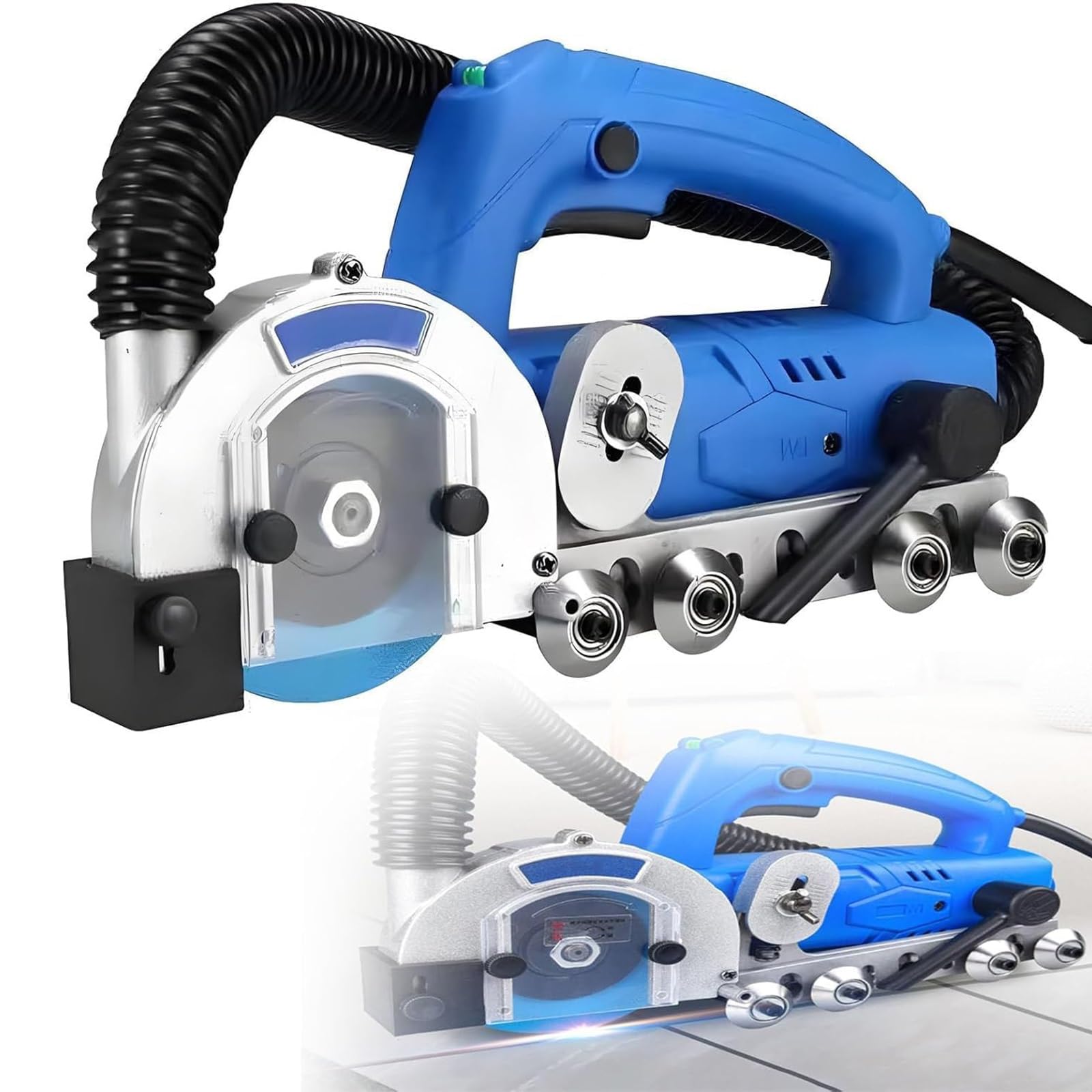 Máquina Eléctrica Profesional De 1200 W para Limpiar Juntas De Baldosas, 9000RPM,Removedor De Lechada De Alta Resistencia para Juntas De Cerámica, Duchas Y Bañeras