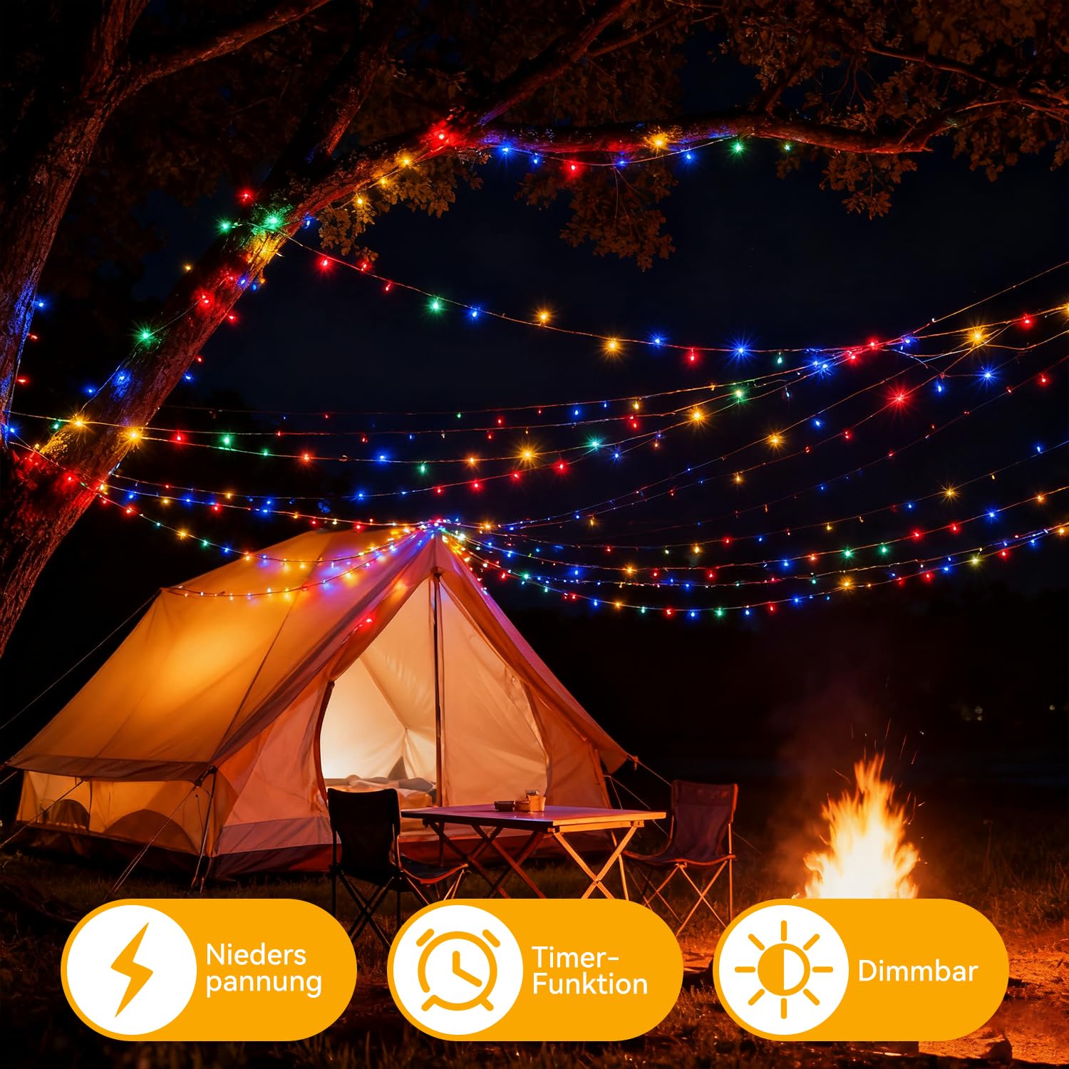 Lichterkette Weihnachtsbaum Innen Außen - 30M 300Leds Warmweiß Outdoor Lichterkette Weihnachten,8 Modi Mit Fernbedienung Timer,Ip65 Wasserdichte Weihnachtsbeleuchtung Für Garten