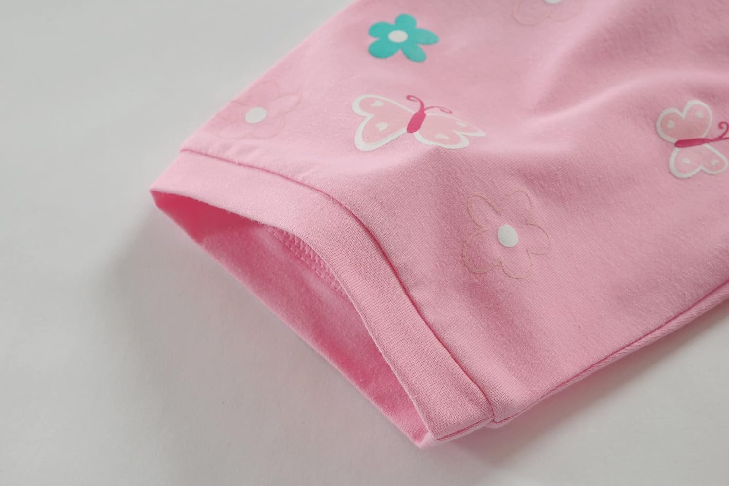 Little Hand Toddler Girls Pajamas 4 Pieces Pjs Sleepwear Summer Children Jammies Cotton Short Sets for 2-7T - Image 7