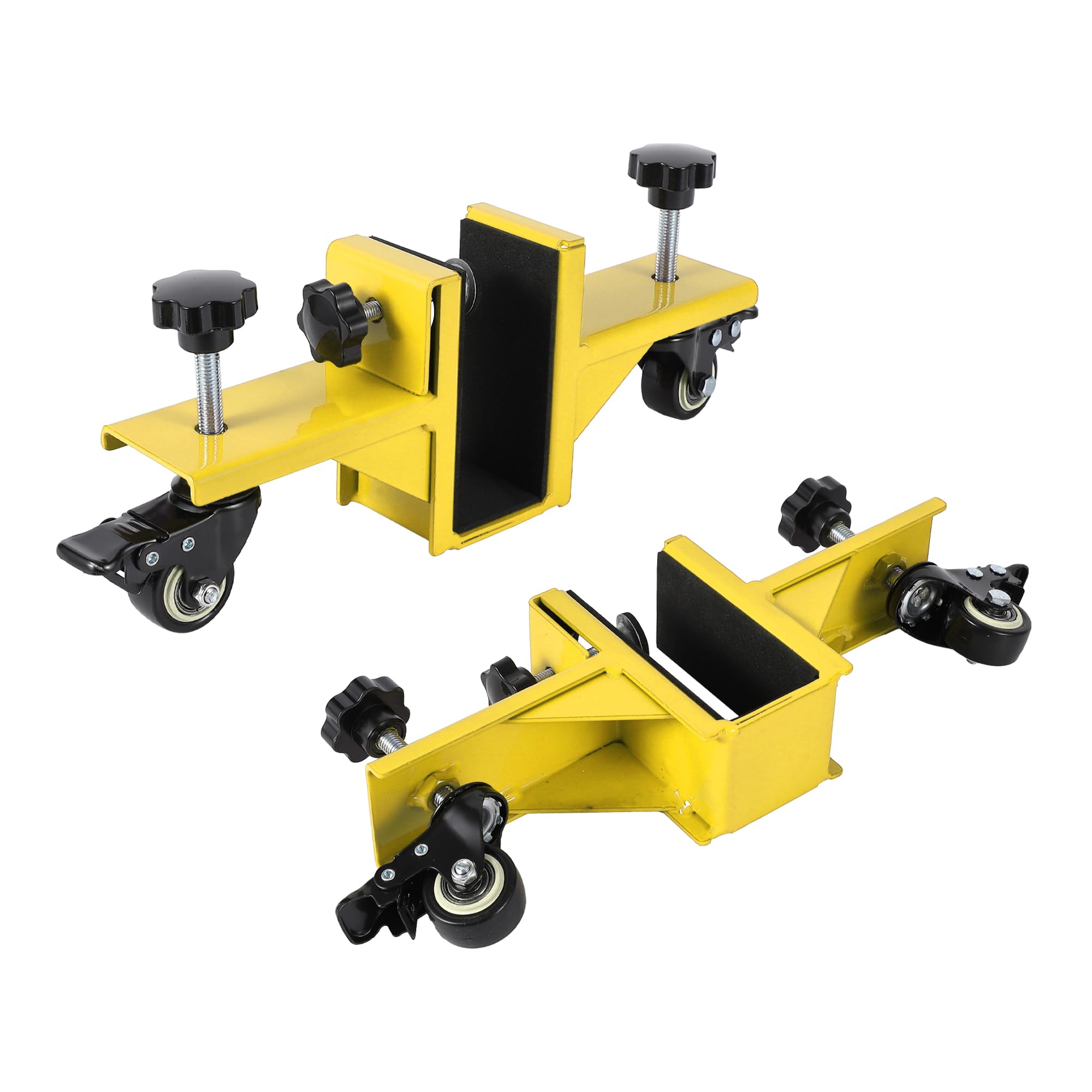 Schwerlast-Türwagen – 2-teiliges Set aus Stahl – 360° feststellbare Rollen – Kapazität 750 – 800 kg – für Platten 0 – 48 mm – kann mit einer Identität verwendet werden – ideal für den Einsatz