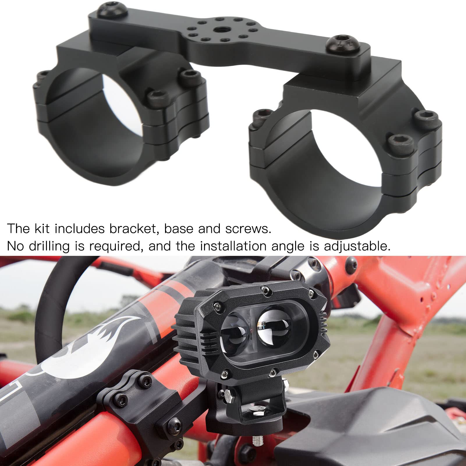 Uchwyt biczowy UTV Off Road maszt flagowy wspornik antenowy 1,75 do 2 cali mocowanie pałąka dla 900 1000 XP Pro