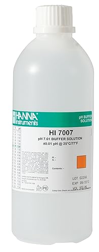 Solución de búfer de calibración de pH 701 marca Hanna Instruments HI7007L botella de 500ml
