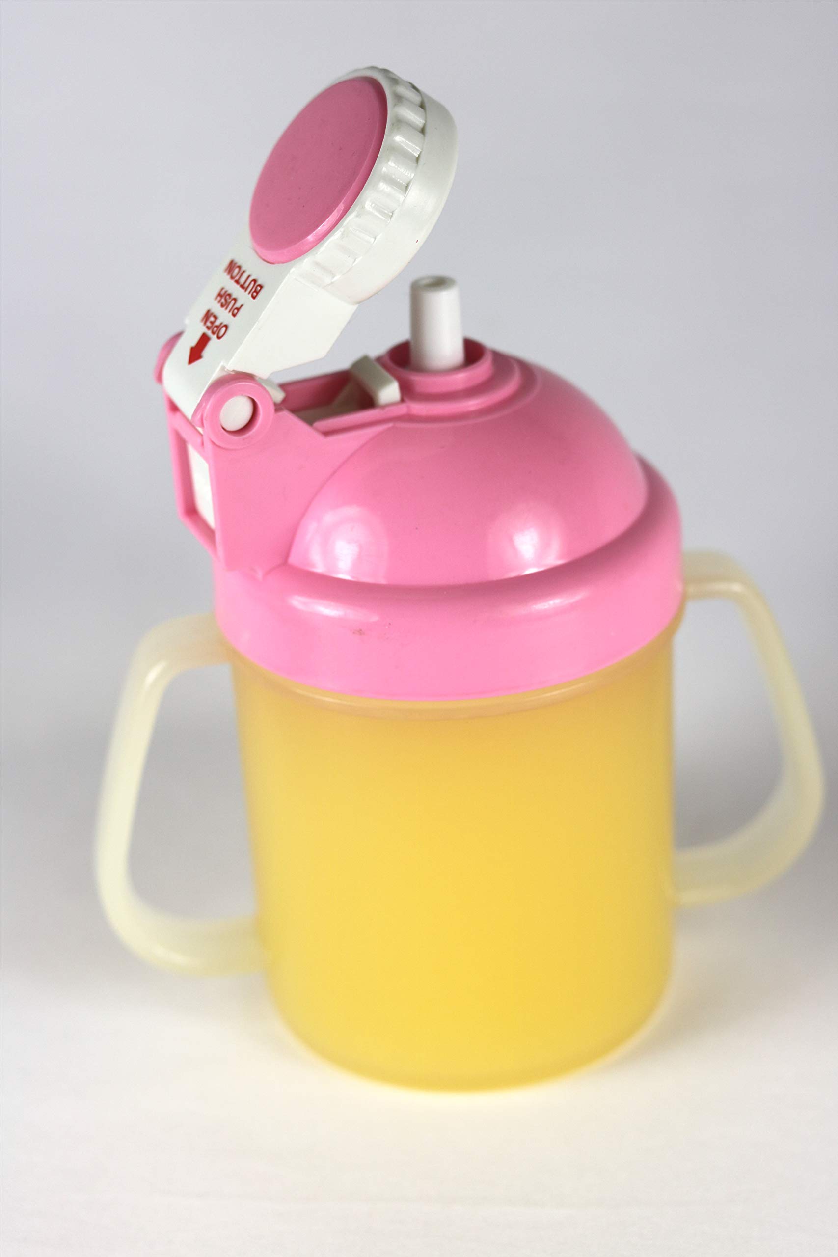 Sippy cup With Pop Up Straw-pink