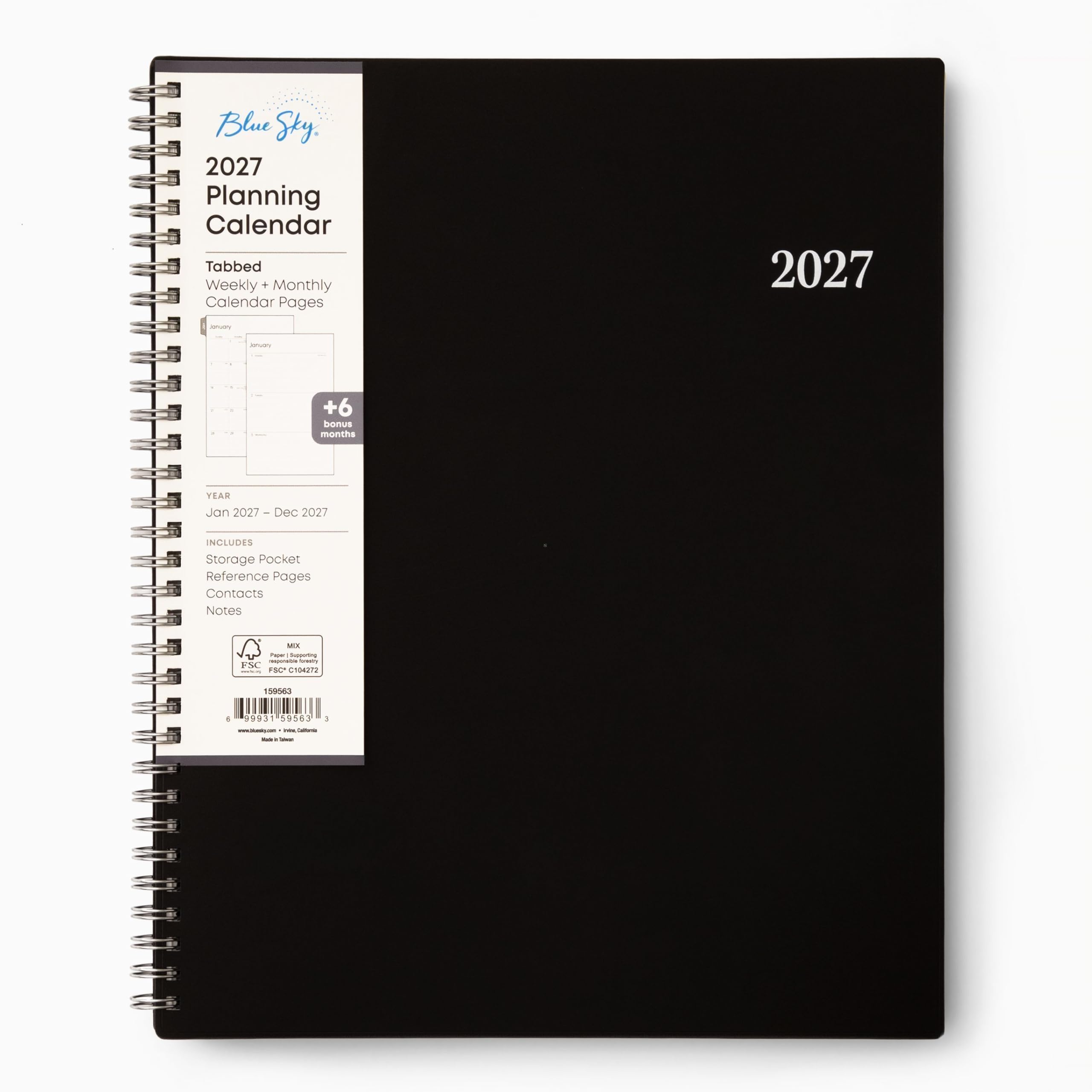 Blue Sky 2027 Weekly & Monthly Planner
