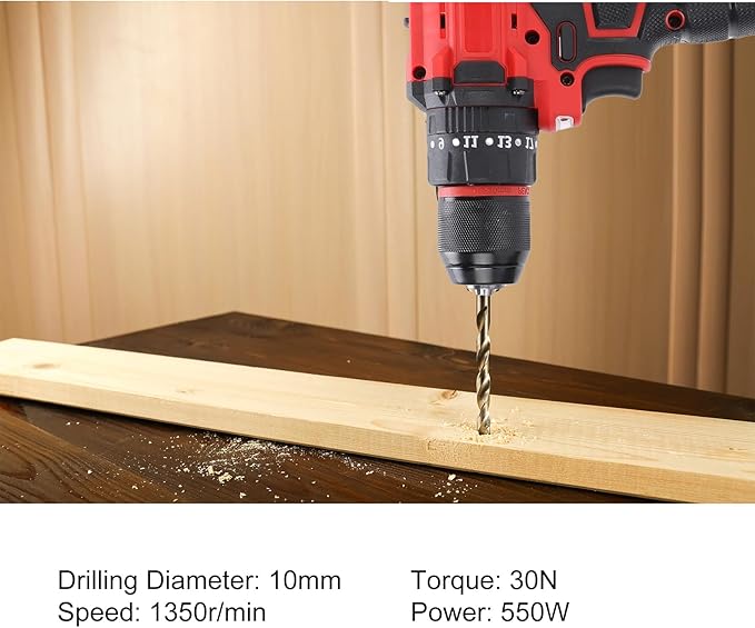 Kit Combo Taladro y Atornillador de Impacto Inalámbrico Fafeicy 16.8V miniatura 7