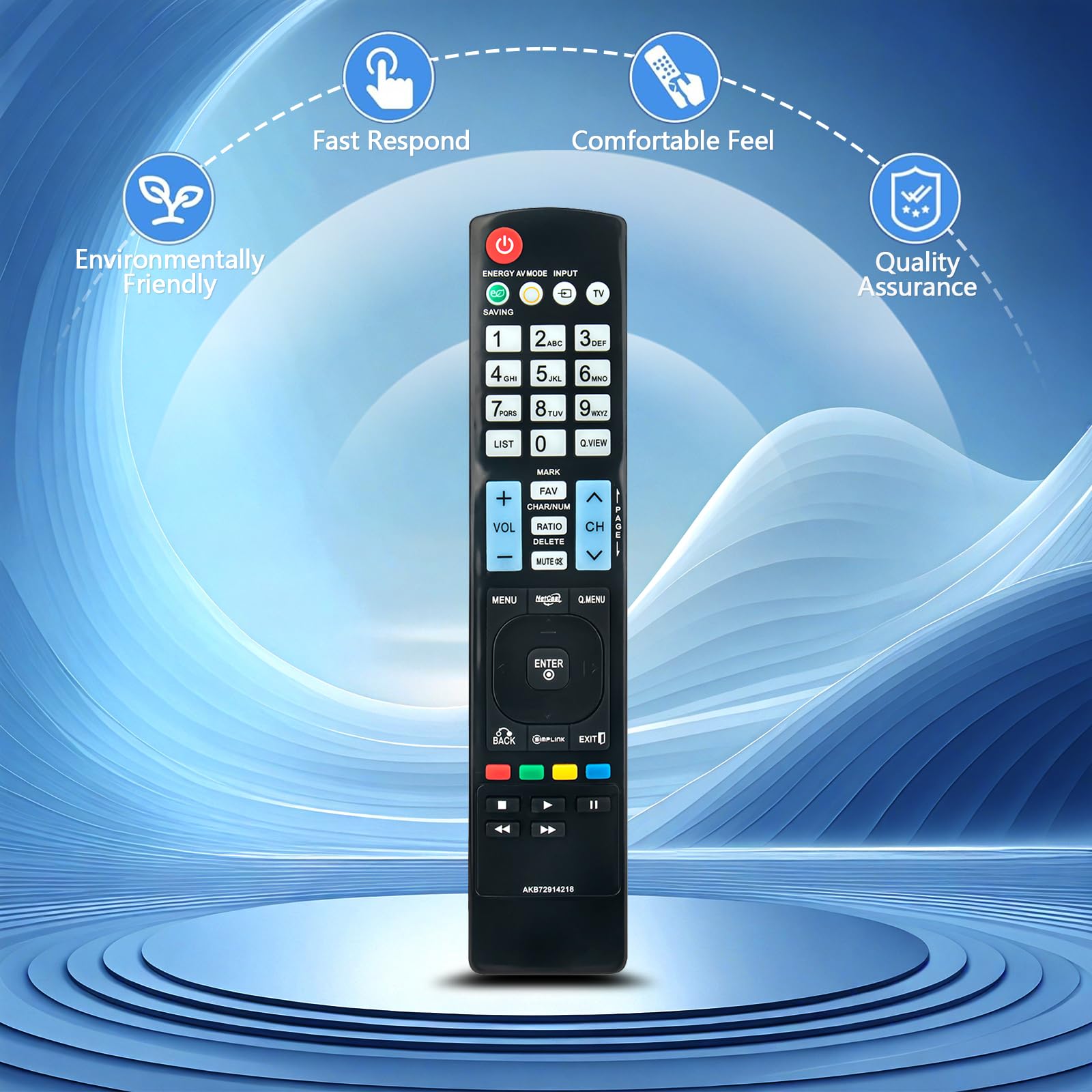 AKB72914218 Zamienny pilot zdalnego sterowania pasuje do telewizora plazmowego LG LCD LED 55LM6700 55LM8600 55LM9600 60PM6700 42LM6200 47LM8600UC 42LM6200UE 47LD650UA 42LE55000 60PK7 50-UA 42LS5650UD