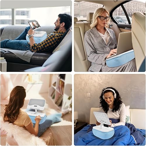 Miniatura 2 de CGBE Soporte de almohada Kindle para cama y regazo almohada de lectura ajustable con base antideslizante, soporte para iPad compatible con Kindle,