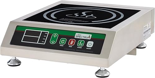 Winco EICS-34 Quemador portátil de inducción de grado comercial, 3400 W, 240 V