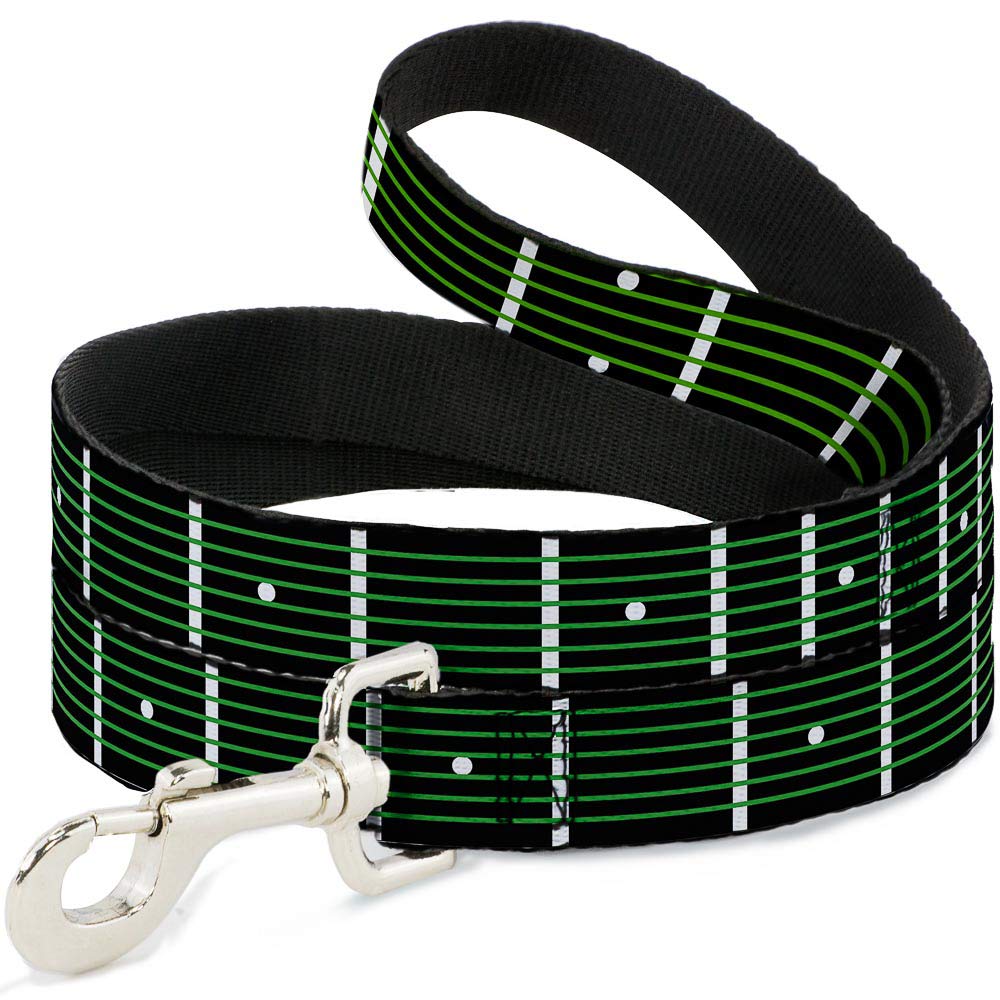 Laisse pour chien nylon original motif manche de guitare vert citron Buckle Down