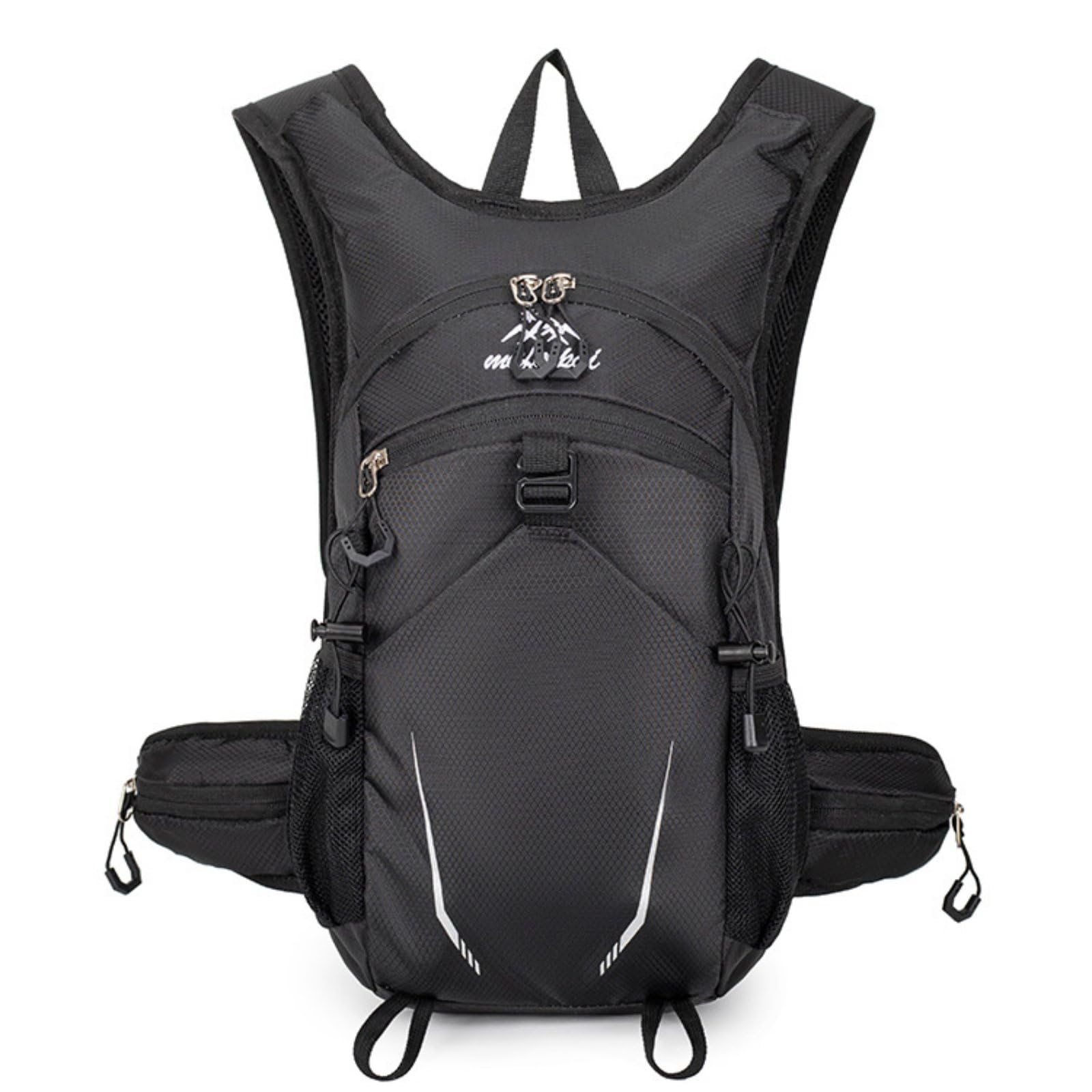 Breathable Mesh Back Small Hiking Backpack Large Capacity Cycling Daypack Close-Fitting Design Lightweight Running Backpack, Black | Sporting Goods | Outdoor Sports | Camping & Hiking-image-47