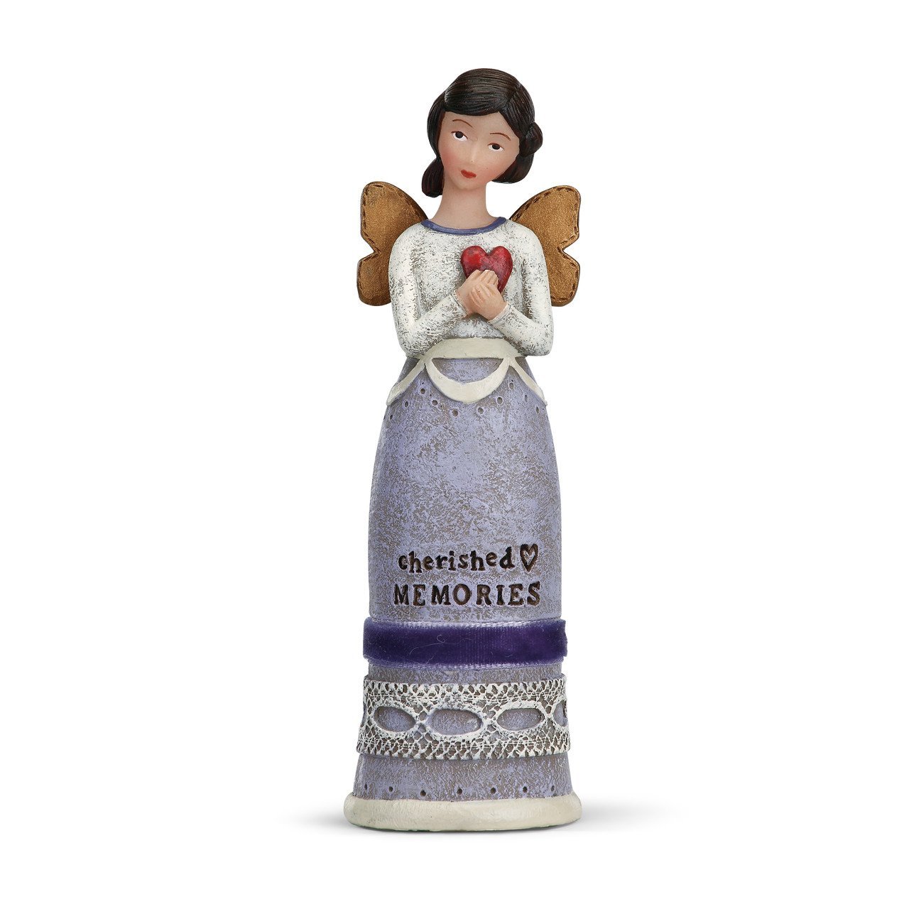 Kelly Rae Roberts Cherished Memories Angel Figure, Resin, Multi-Colour, 30 x 40 x 105 cm