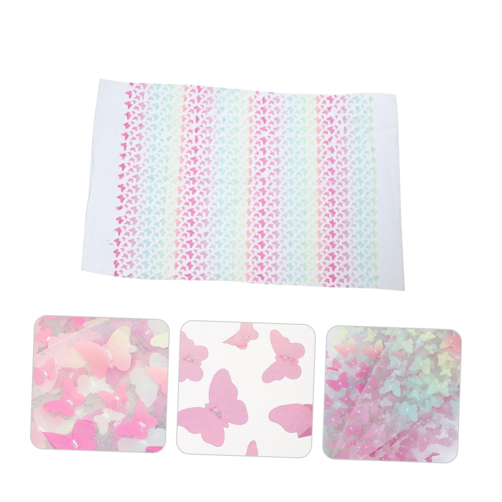 TEHAUX 4piezas Encaje Bordado De De Gasa Para Manualidades Para Decoración De Ropa y Accesorios