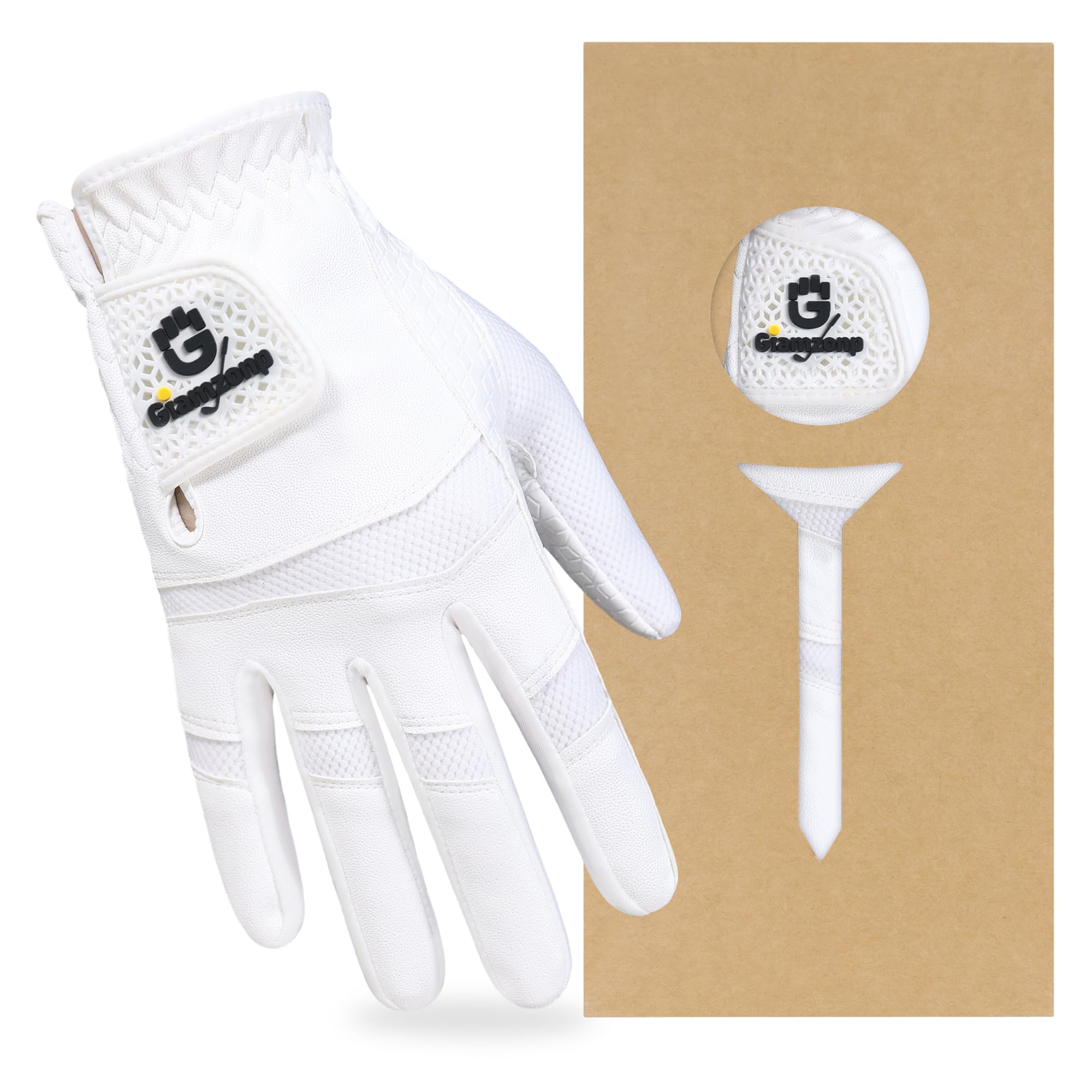 GIAMZONP Womens Golf Glove for Left or Right Hand 1 Pack, Breathable Lightweight Ladies Golf Glove with Non-Slip Grip for Women Golfers