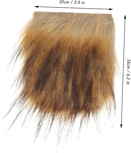 Miniatura 8 de UKCOCO 1 juego de suministros para hacer gnomos, barbas de gnomos falsos, suministros de gnomo, cuentas de madera, nariz, barba falsa, gnomo,