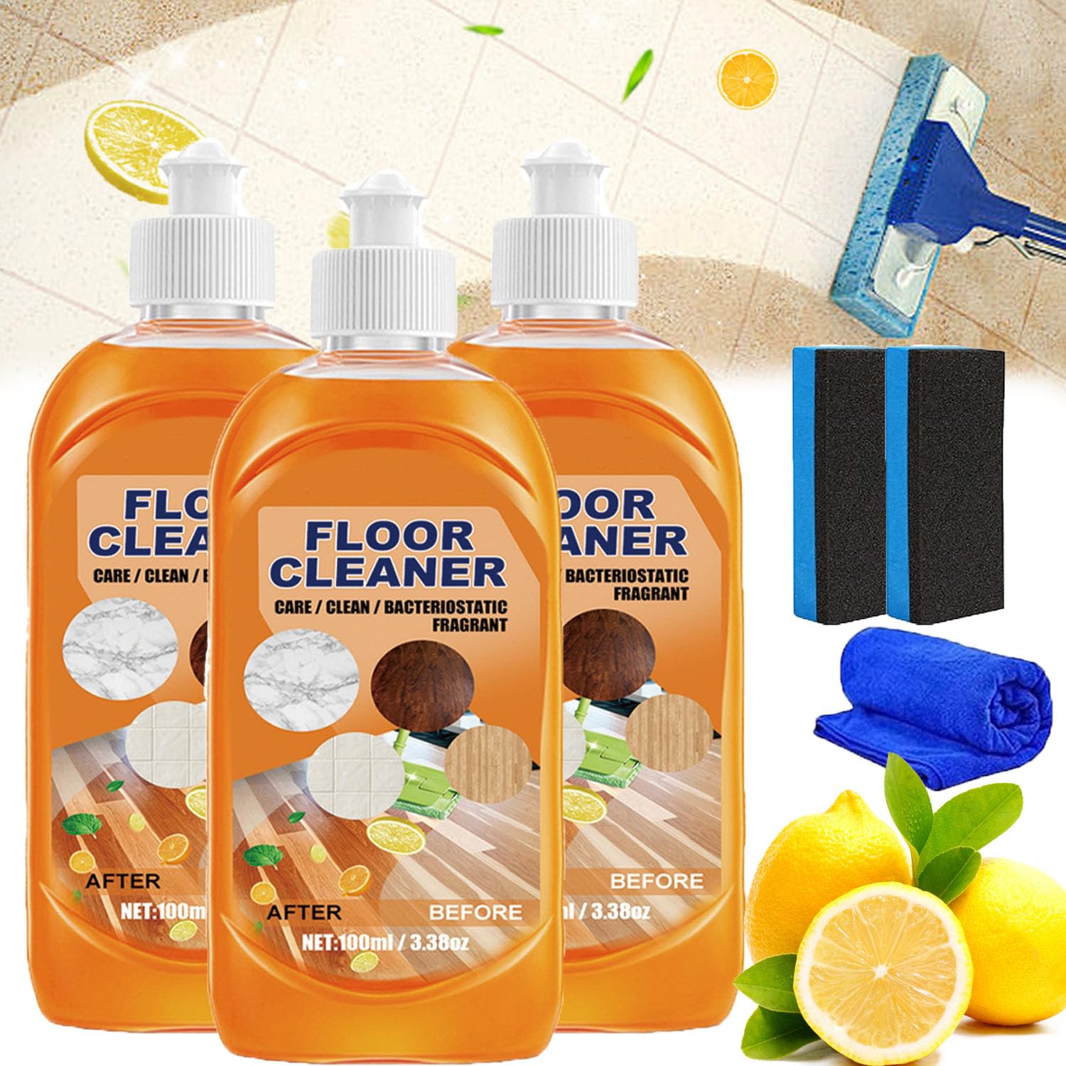 Yutdiery Floor Cleaner, Powerful Decontamination Floor Cleaner,Multi Effect Cleaning Without Damaging the Floor (3)