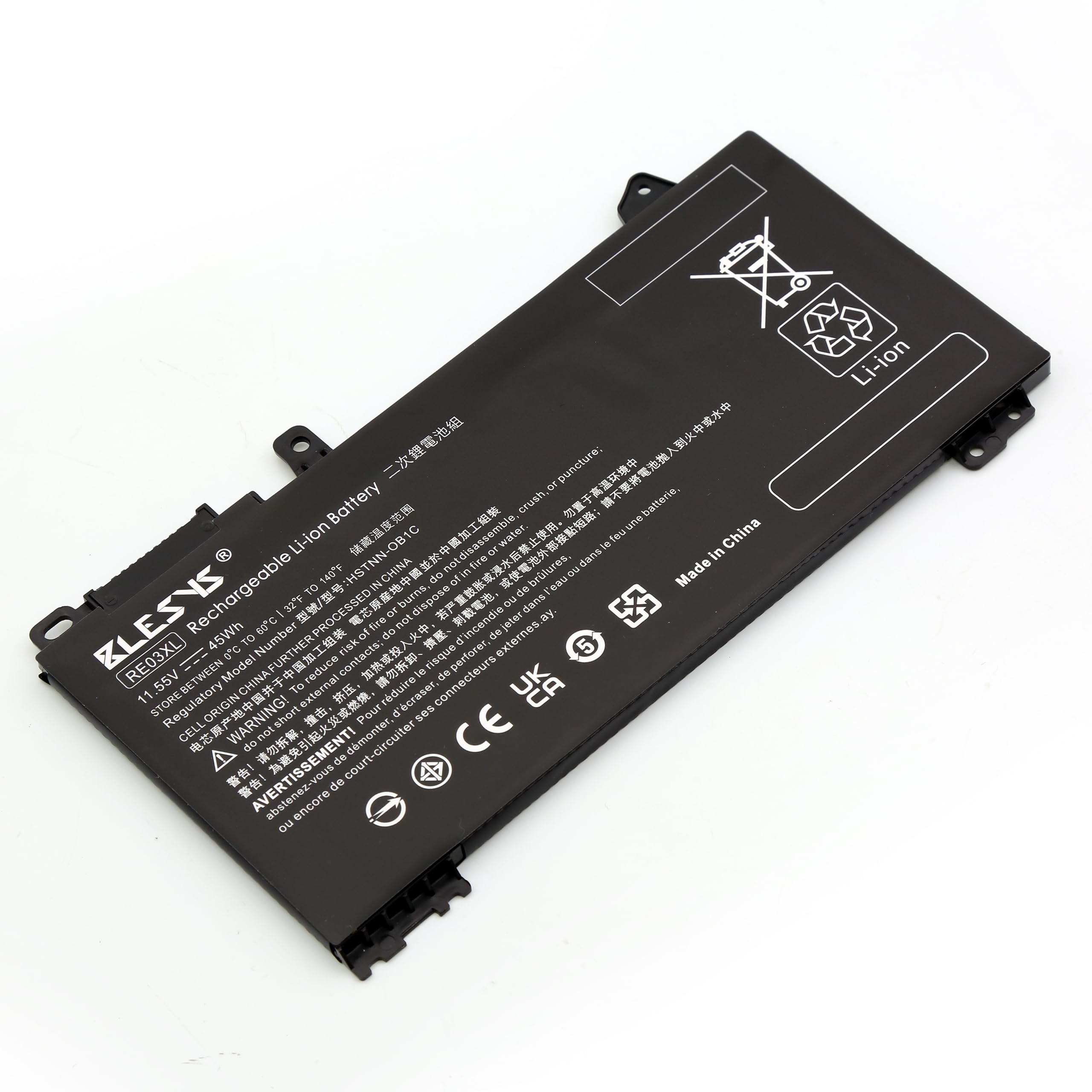 BLESYS RE03XL RF03XL Batteria per HP ProBook 440 G7 450 G6 450 G7 440 G6 455 G6 430 G6 430 G7 455R G6 ZHAN 66 Pro 13 14 15 G2 PC Portatili L32656-002 L32656-005 (11,55V 45Wh)