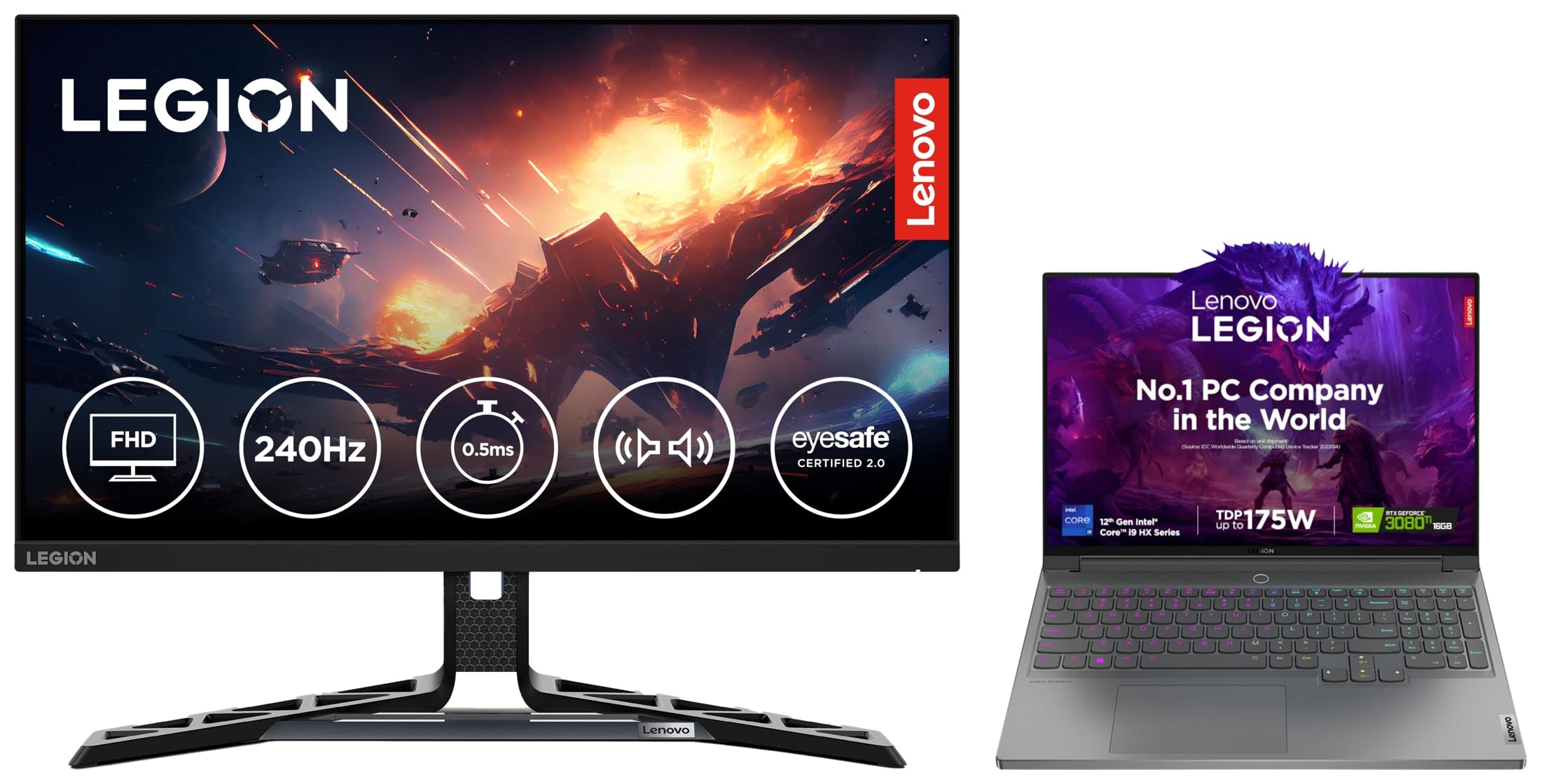 Lenovo Legion 7 Intel Core i9-12900HX 16" (40.64cm) QHD IPS 165Hz 500Nits Gaming Laptop (32GB/1TB SSD/Win/MSO/NVIDIA RTX 3080Ti 16GB/Grey/2.53Kg), 82TD009KIN +R25f-30 Monitor-image-32