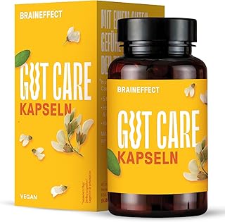 BRAINEFFECT GUT CARE – Probiotika Capsule mit 20 Mrd. Bakterienkulturen Bifidobacterium & Lactobacillius, Calcium, Vitamin B6 & B12 zur Unterstützung der Darmgesundheit – 60 Kapseln