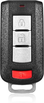 Replacement for Mitsubishi Lancer Outlander Sport Mirage Key Fob Remote Control 2017 2018 2019 2020 3 Buttons 315MHz OUC644M-KEY-N,Black