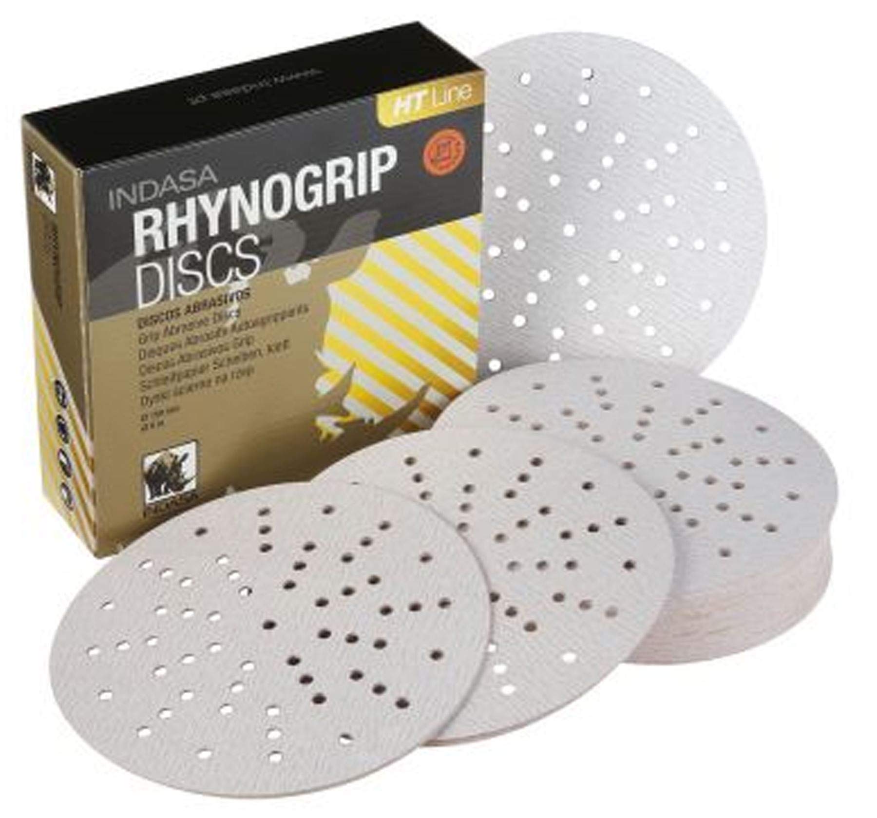 Indasa Rhynogrip HT Ultravent Line 150mm 6" Sanding Discs P80 Box of 50