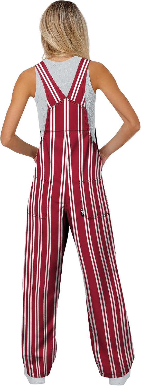 FOCO NCAA womens Ncaa College Team Logo Sideline Spirit Bib Overalls