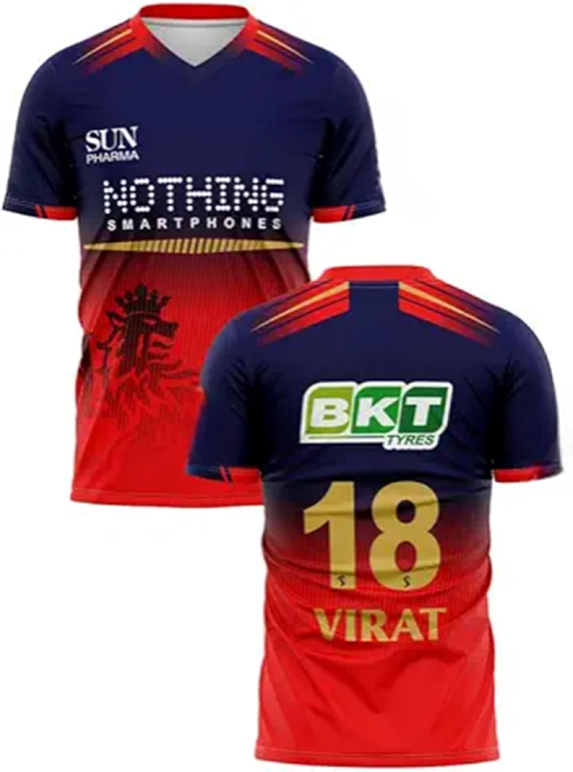 Virat Kohli 18 Redd Banglore Team Jersey 2026-2027 Tshirt-(Men,Kids,Boys)-picture-13