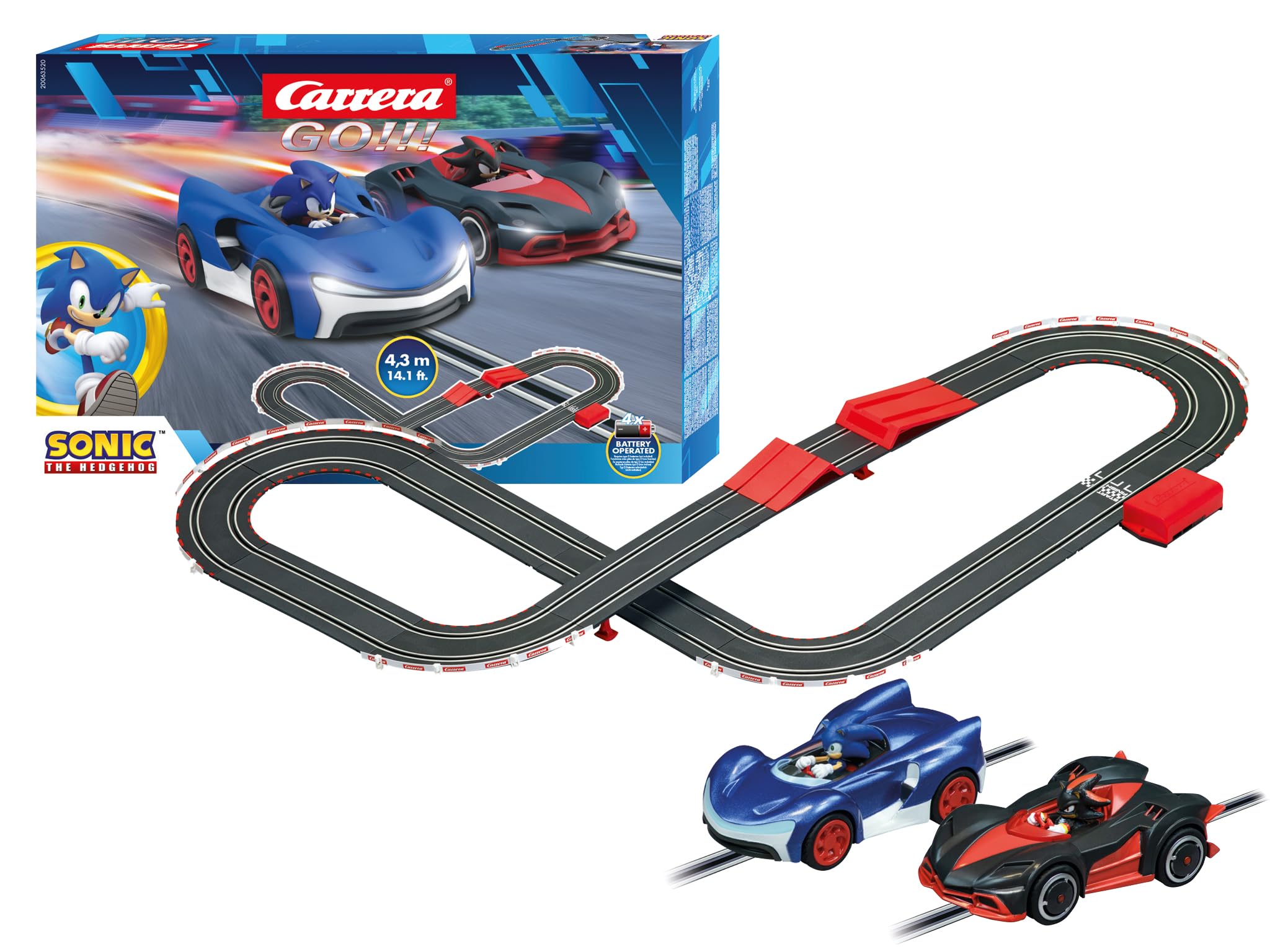 Carrera GO!!! Sonic The Hedgehog 4.3M Slot Racing Track