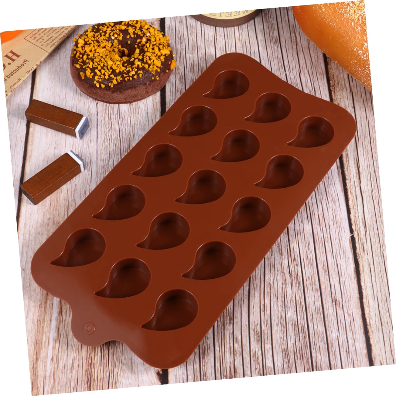 MAGICLULU 6pezzi Stampo Silicone Creativo Per Cioccolatini e Dolci Molds Multiuso Per Cucinare Colori Casuali Utensili Da Forno Flessibili e Antiadherenti Per Biscotti e Fondant