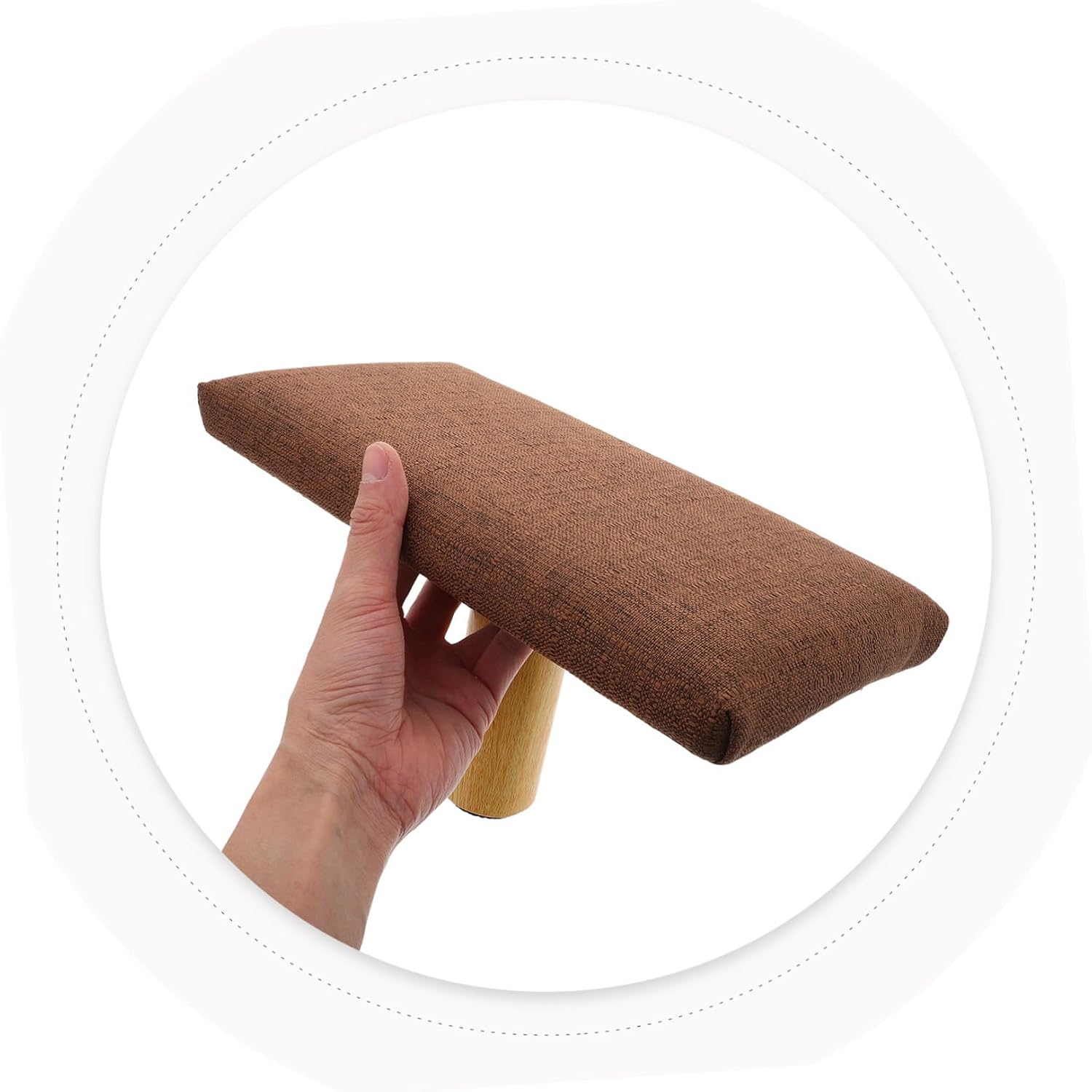 Cushioned Bench and Stool Wooden Portable Stool Chair for Zen Practice with Cushion Small Size Under 150cm Height