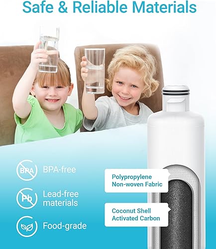 Miniatura 6 de AQUA CREST DA97-17376B Reemplazo para Samsung DA97-08006C, HAF-QINEXP, RS27T5200SR, RF28T5001SR, RF24R7201SR, RF28R6201SR, AQF-FF45, Filtro de agua