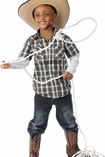 Miniatura 4 de Berlune Cuerda lazo pre-atado vaquero truco Lariat lazo lazo nudo, 516" x 30'