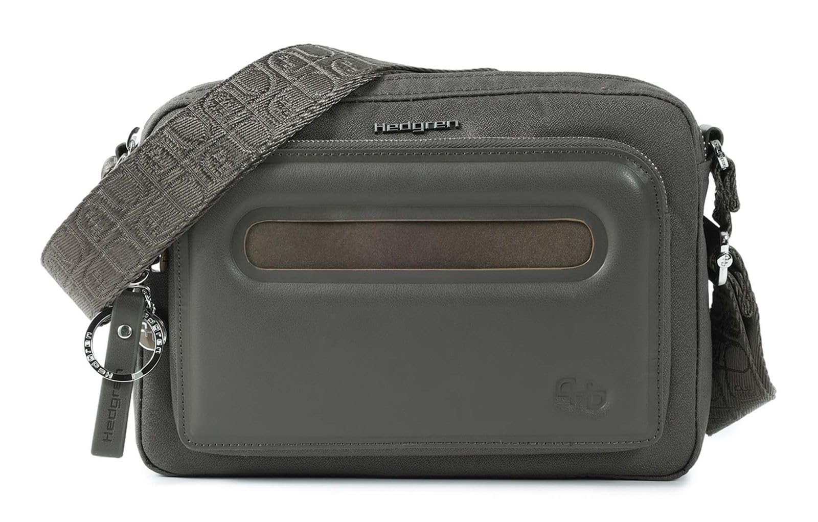 Hedgren ESPRESSO Medium Women's Crossover with RFID - Shoulder Bag M Made from 100% Recycled RPET, Water-Repellent - Black Ink