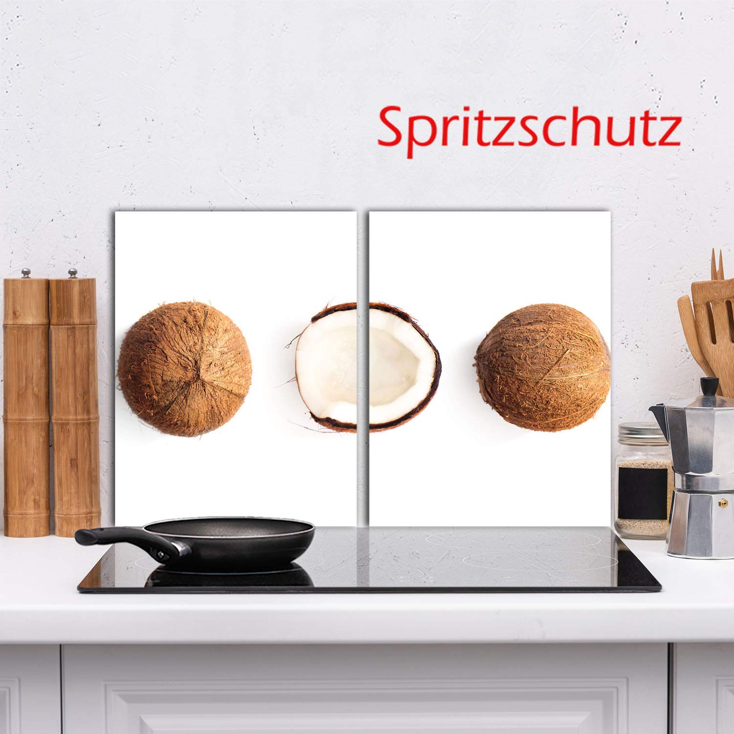 Placa para Cubrir la vitrocerámica, 2 Piezas, 2 x 40 x 52, para inducción, diseño de Frutas